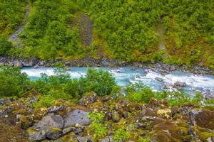 belle rivière turquoise utla utladalen norvège. les plus beaux paysages.