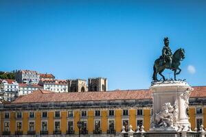 Commerce carré praca faire comercio dans Lisbonne, le Portugal photo