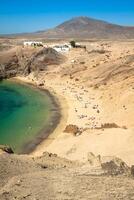 lanzarote el papagayo playa plage dans canari îles photo