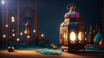 ai généré magnifique Ramadan moment photo