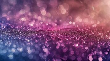 ai généré floue violet et rose lumières photo