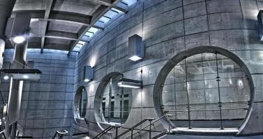 panorama de la station de métro hdr souterraine photo
