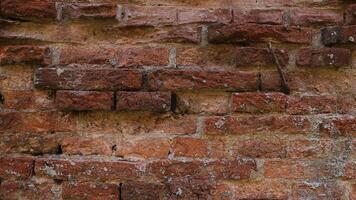 vieux fond de texture de mur de brique rouge photo