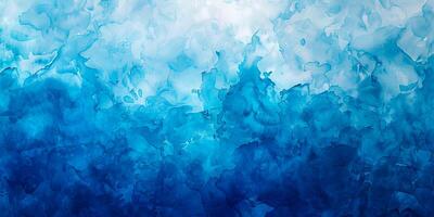 bleu abstrait de l'alcool encre art sur blanc Contexte photo