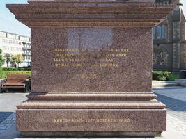 des brûlures statue dans Dundee photo