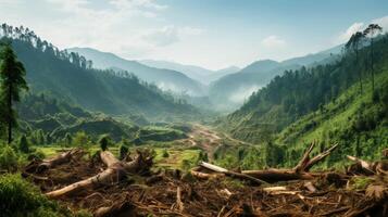 effacé terre à côté de parfait des bois photo