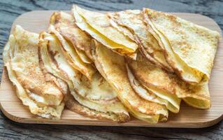 crêpes proche en haut photo