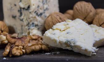 roquefort fromage avec noix photo