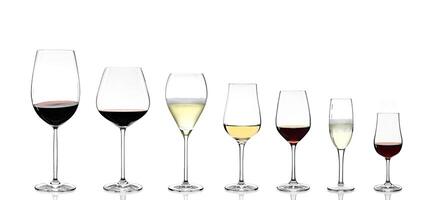 du vin des lunettes avec votre spécifique vins et des lunettes photo