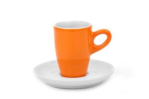 magnifique tasse pour café sur blanc Contexte photo