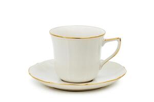 magnifique tasse pour café sur blanc Contexte photo