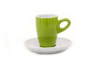 magnifique tasse pour café sur blanc Contexte photo