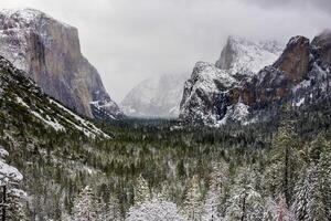 yosemite vallée neige photo