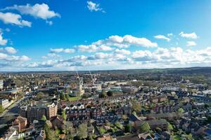 haute angle vue de Britanique historique ville de oxford, l'Oxfordshire, Angleterre uni Royaume. Mars 23, 2024 photo