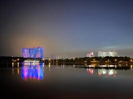 Résidentiel zone de kazan près le rivière Kazanka. Russie photo