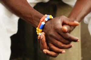 verre perles dans une bracelet photo