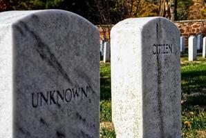 pierre tombale de citoyen inconnu photo