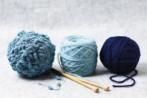collection de laine à tricoter