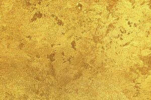 texture de d'or décoratif plâtre ou béton. abstrait or grunge Contexte. photo