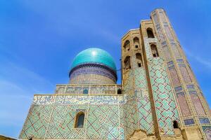 bibi-khanym mosquée dans samarcande, Ouzbékistan. photo