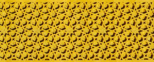 géométrique traditionnel islamique ornement. fragment de une mosaïque.abstrait Contexte. photo
