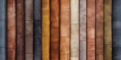 haute résolution analyse de luxueux nubuck cuir texture. doux velouté sieste sur Naturel toile de fond ai image photo