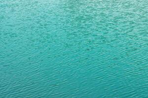 le texture de le vagues de turquoise Couleur de rapide l'eau dans le rivière. photo