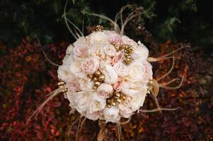 magnifique moderne mariage bouquet photo