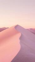doux rose dunes à crépuscule photo