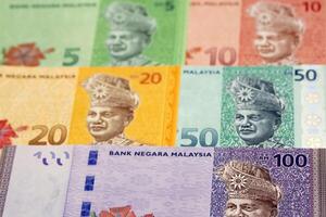 malais ringgit une affaires Contexte photo