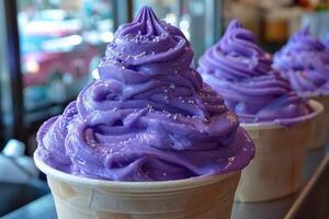 desserts pour tout Couleur de violet professionnel La publicité nourriture la photographie photo