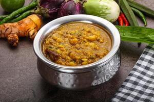 Indien cuisine dal tadka soupe photo