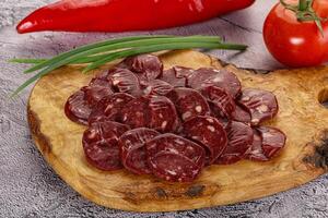 sauvage ours Viande fait maison saucisses photo