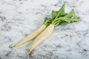 brut mûr biologique daikon racine photo