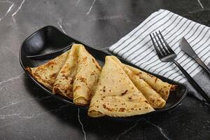 sucré fait maison crêpe pour petit déjeuner photo