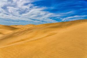 duna de maspalomas - désert dans l'île des canaries gran canaria photo