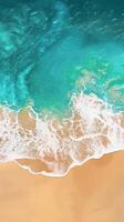 turquoise des eaux sablonneux plage photo
