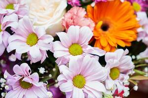 une bouquet de fleurs dans fermer photo