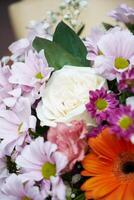 une bouquet de fleurs dans fermer photo