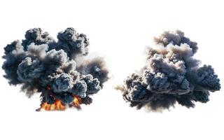 explosions, transparent Contexte photo