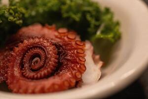 spirale poulpe sashimi photo