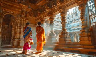 vibrant saris, sacré espace photo