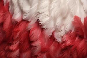 rouge plumes arrière-plan, rouge et blanc plumes modèle, plumes arrière-plan, plumes fond d'écran, oiseau plumes modèle, photo