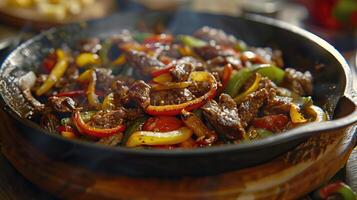 ai généré du boeuf fajitas photo