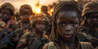 ai généré groupe de content amical les enfants ayant amusement ensemble pour enfants journée vacances photo