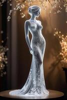 blanc figurine de le la mariée photo