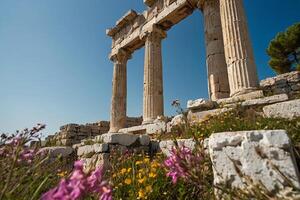 le ruines de le temple de Apollon à éphèse, dinde photo