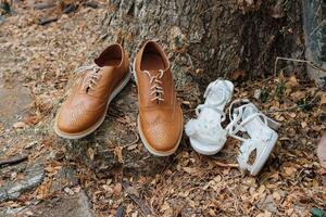 paires de des chaussures pour mariage photo