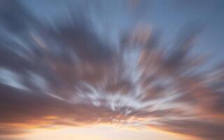 ciel avec des nuages rouges photo