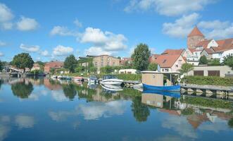 Plau am see, district des lacs mecklembourgeois, Allemagne photo